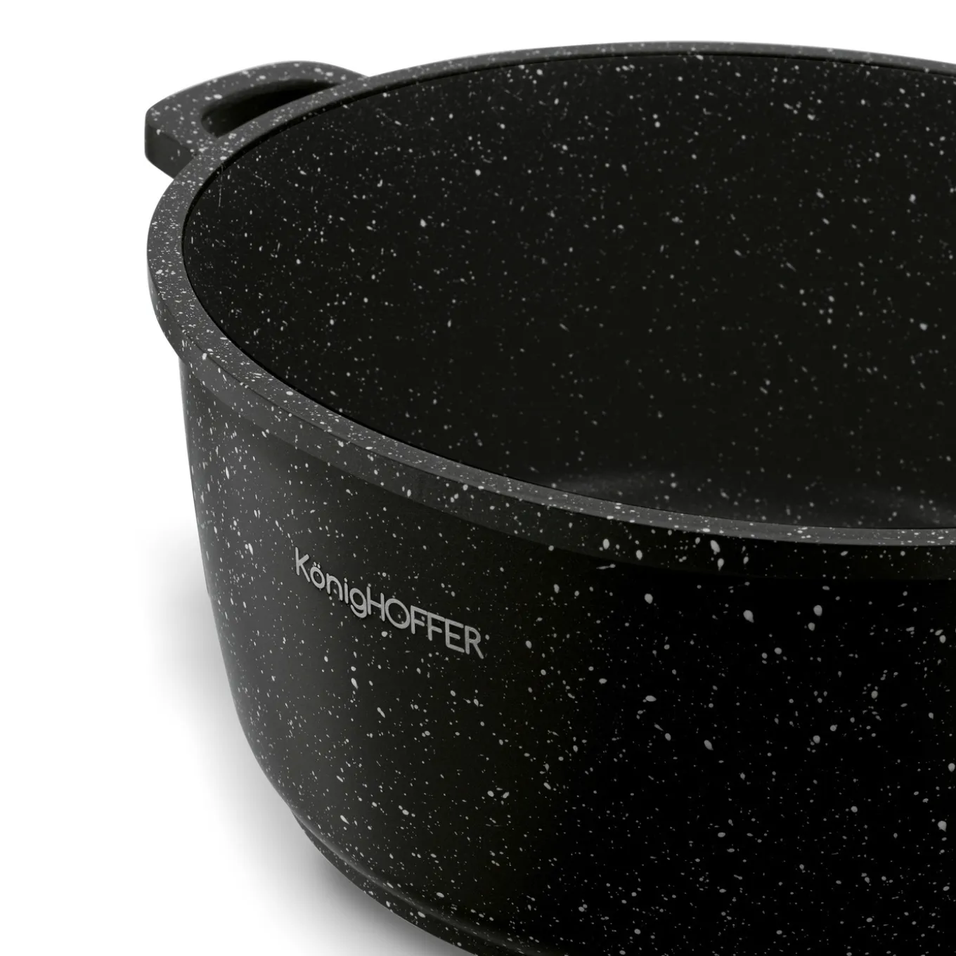 Garnek na indukcję z pokrywką Konighoffer Pollo Black 2,3 l