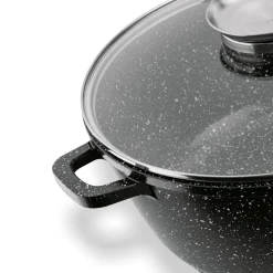 Garnek na indukcję z pokrywką Konighoffer Pollo Black 2,3 l