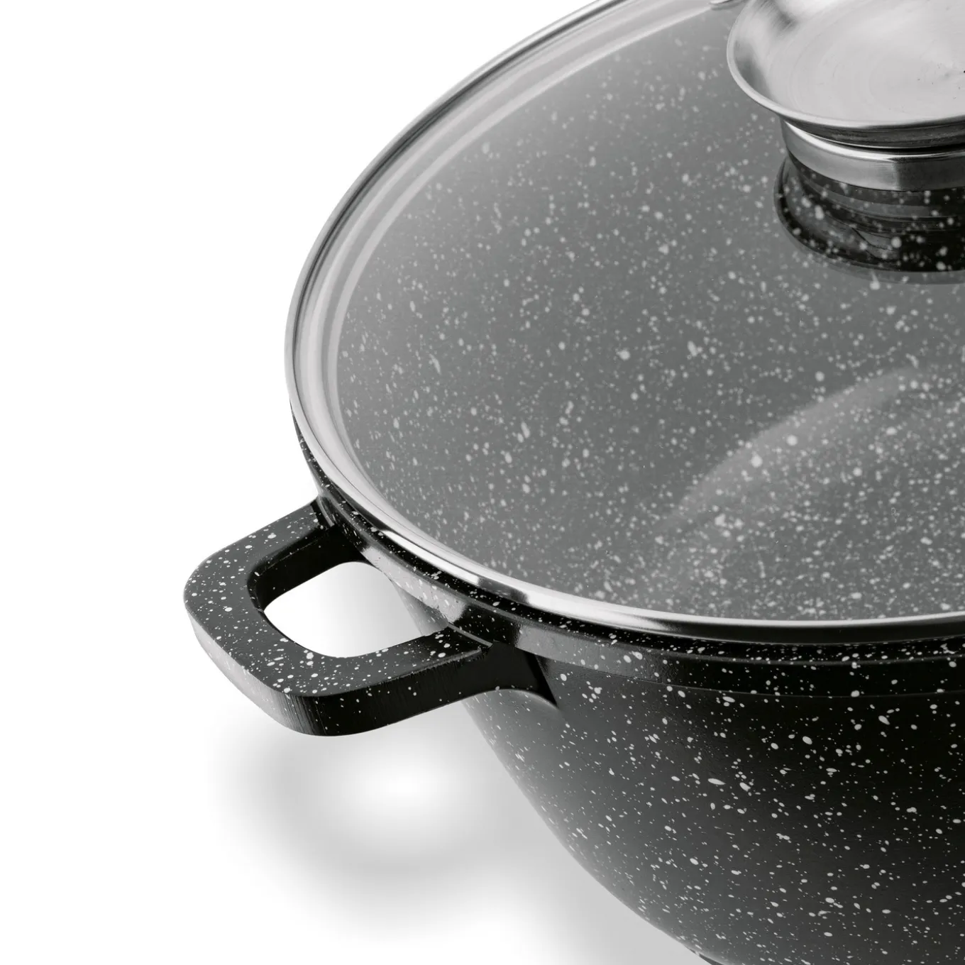 Garnek na indukcję z pokrywką Konighoffer Pollo Black 2,3 l