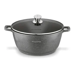 Garnek na indukcję z pokrywką Konighoffer Pollo Grey 6,3 l