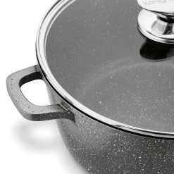 Garnek na indukcję z pokrywką Konighoffer Pollo Grey 6,3 l