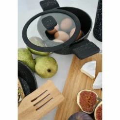 Garnek na indukcję z powłoką marmurową i pokrywką Starke Pro Ceres Marble 1,2 l