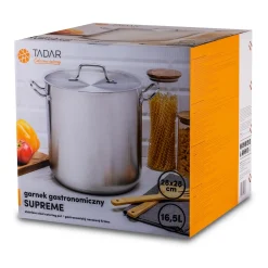 Garnek nierdzewny gastronomiczny Tadar Supreme 16,5 l na indukcję