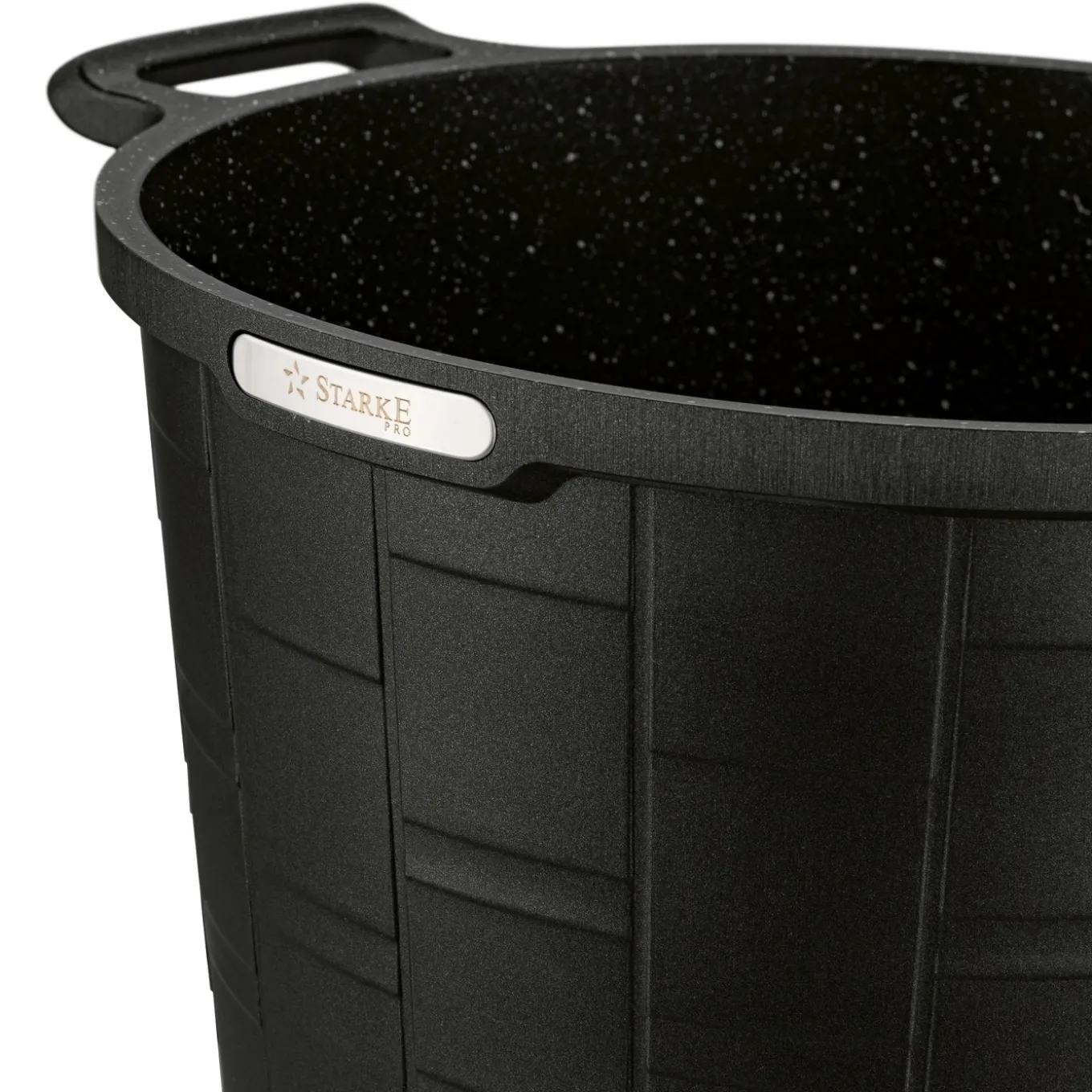 Garnek wysoki na indukcję z powłoką marmurową i pokrywką Starke Pro Crows Marble 6,5 l