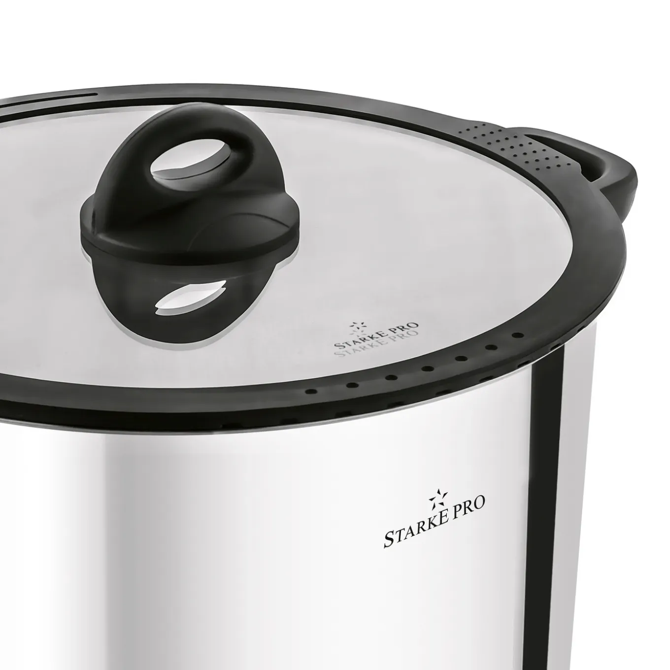 Garnek wysoki nierdzewny z pokrywką Starke Pro Sante 8,5 l indukcja