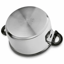 Garnek ze stali nierdzewnej Tadar Basic 24 cm z pokrywką 5,7 l