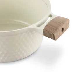 Garnek z powłoką ceramiczną na indukcję Konighoffer Rosti 20 cm 2,5 l kremowy