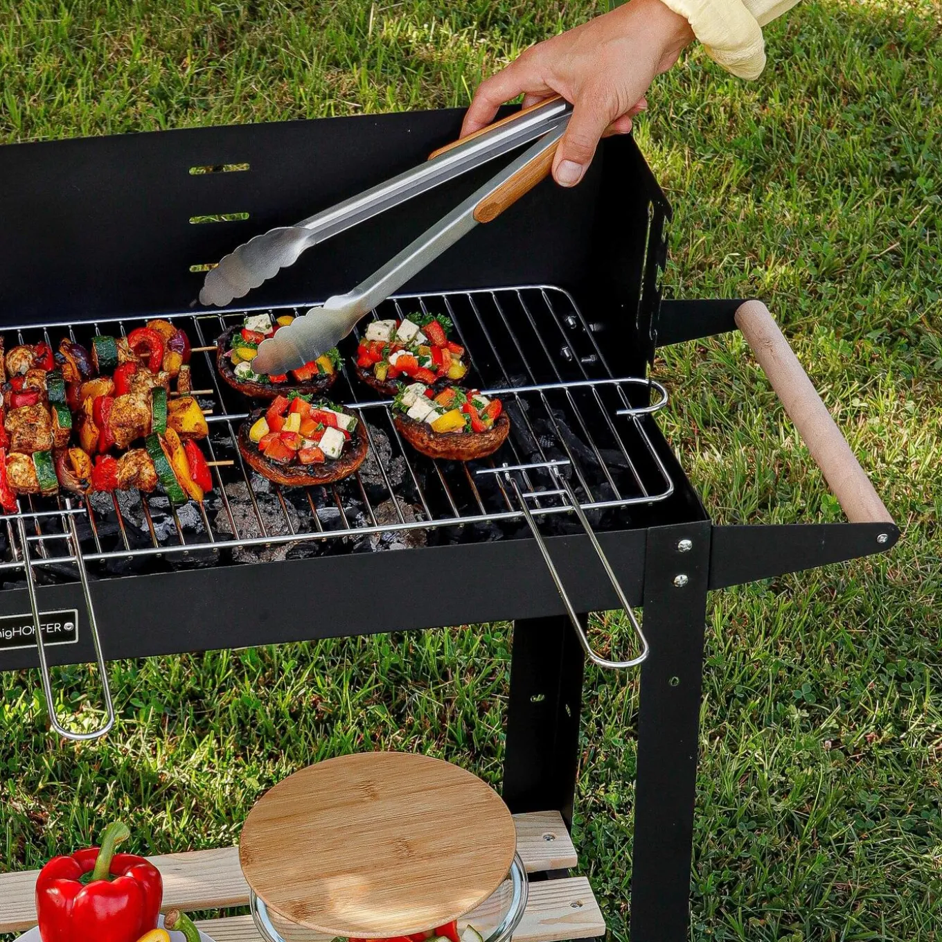 Grill ogrodowy na węgiel Konighoffer 86 x 41 x 80 cm