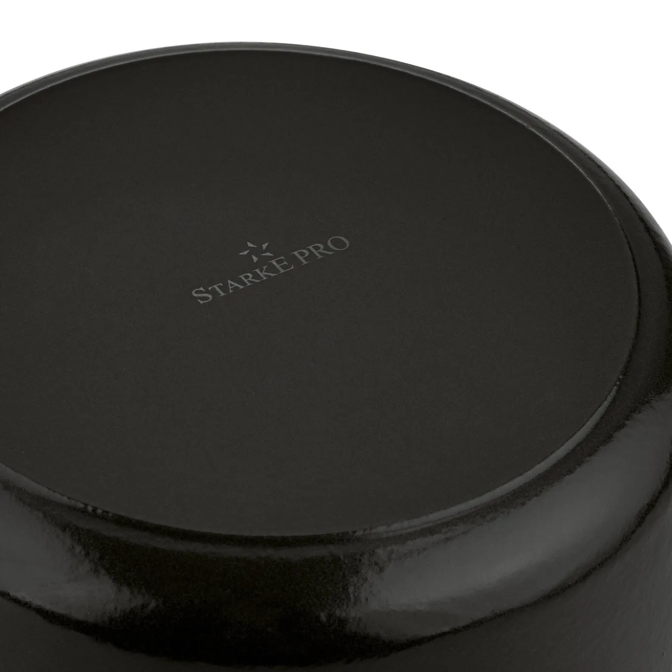 Gęsiarka żeliwna emaliowana Starke Pro 5 l okrągła czarna