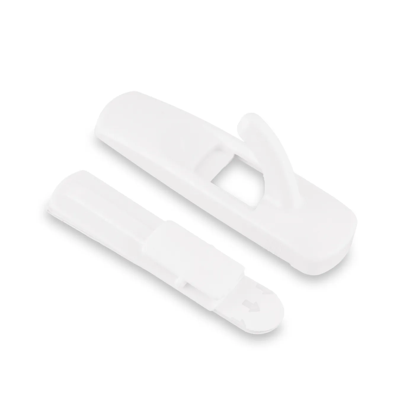 Haczyki samoprzylepne 2 sztuki białe Tadar Quickfix 7,5 x 2,3 x 2,8 cm