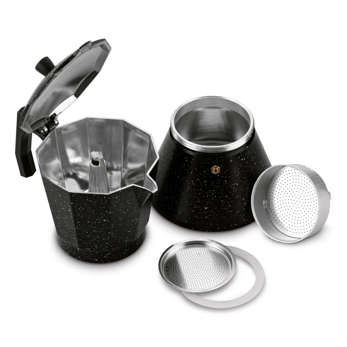 Kawiarka włoska KonigHOFFER Black Granite Marble 450 ml