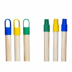 Kij drewniany do mopa z plastikowym gwintem Gomer 110 cm mix kolorów
