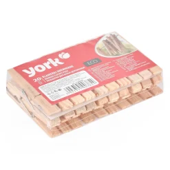 Klamerki do prania drewniane York 20 sztuk