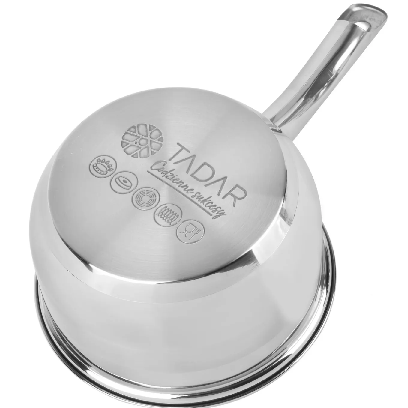 Komplet garnków nierdzewnych z patelnią non stick Tadar Roger 12 elementów
