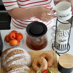 Komplet kubków na stojaku Tadar Decor 300 ml 4 sztuki