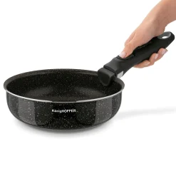 Komplet patelni głębokich z odpinaną rączką Konighoffer Spinel Black 20 / 24 / 28 cm indukcja