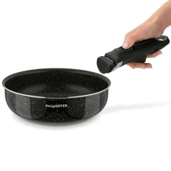 Komplet patelni głębokich z odpinaną rączką Konighoffer Spinel Black 20 / 24 / 28 cm indukcja