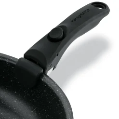 Komplet patelni głębokich z odpinaną rączką Konighoffer Spinel Black 20 / 24 / 28 cm indukcja