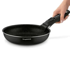 Komplet patelni z odpinaną rączką Konighoffer Spinel Black 20 cm 24 cm 28 cm bez indukcji