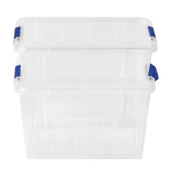 Komplet 2 pojemników na żywność Plastic Forte Mini 200 ml i 400 ml