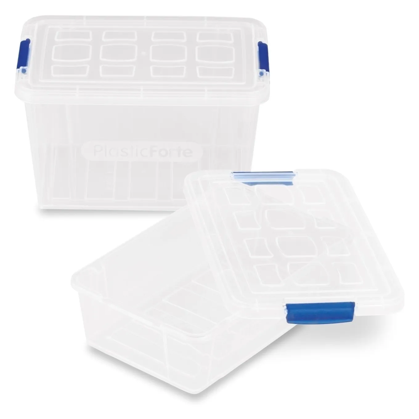 Komplet 2 pojemników na żywność Plastic Forte Mini 200 ml i 400 ml