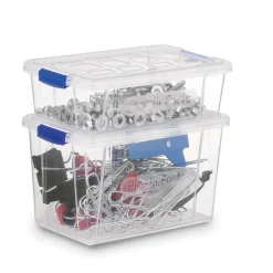 Komplet 2 pojemników na żywność Plastic Forte Mini 200 ml i 400 ml