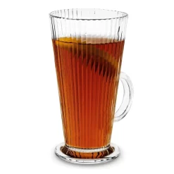 Komplet 6 szklanek do kawy Tadar Latte Anastazja 300 ml i 6 łyżeczek koktajlowych