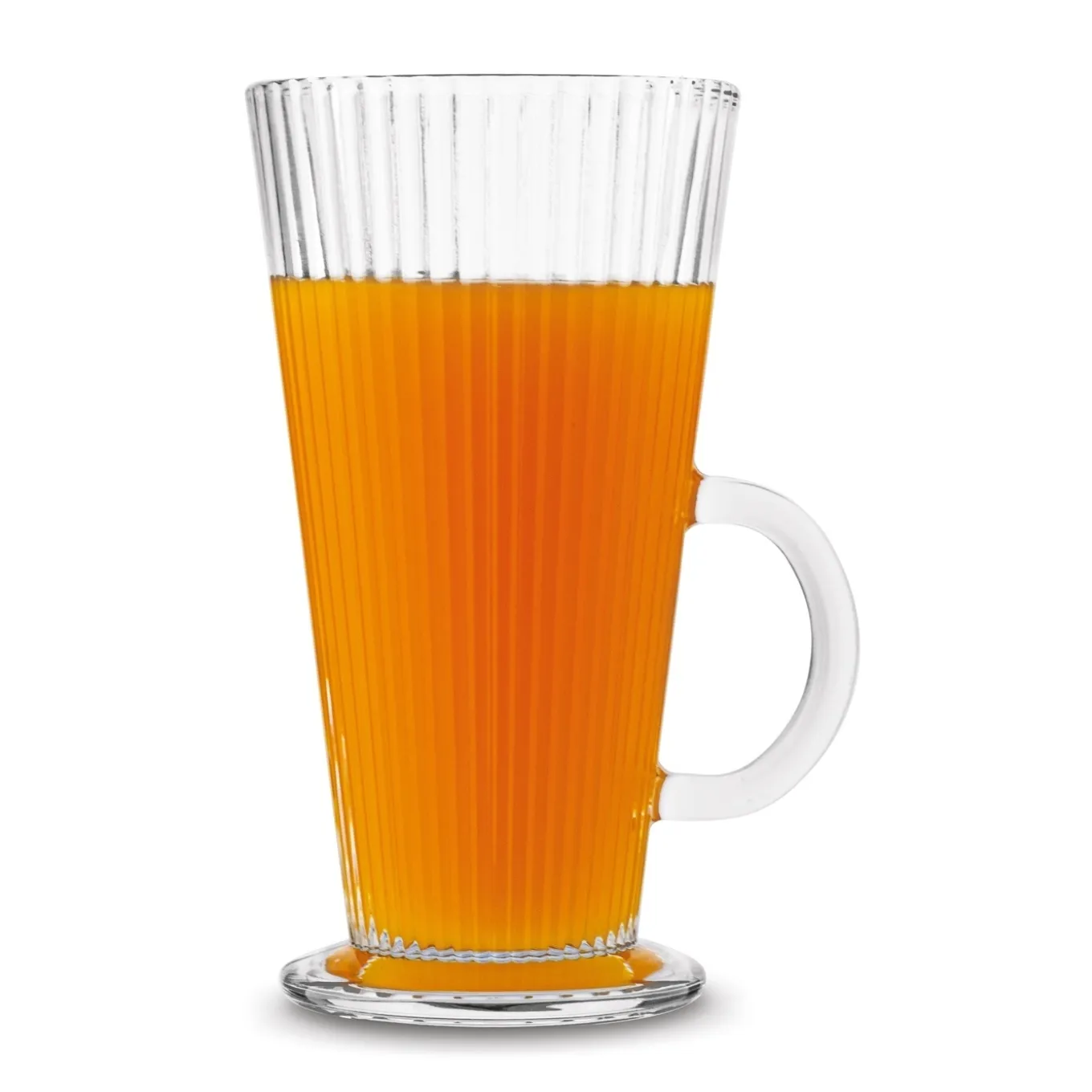 Komplet 6 szklanek do kawy Tadar Latte Anastazja 300 ml i 6 łyżeczek koktajlowych