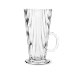 Komplet 6 szklanek do kawy Tadar Latte Anastazja 300 ml i 6 łyżeczek koktajlowych