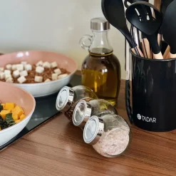 Komplet trzech szklanych pojemników Tadar Tody 190 ml