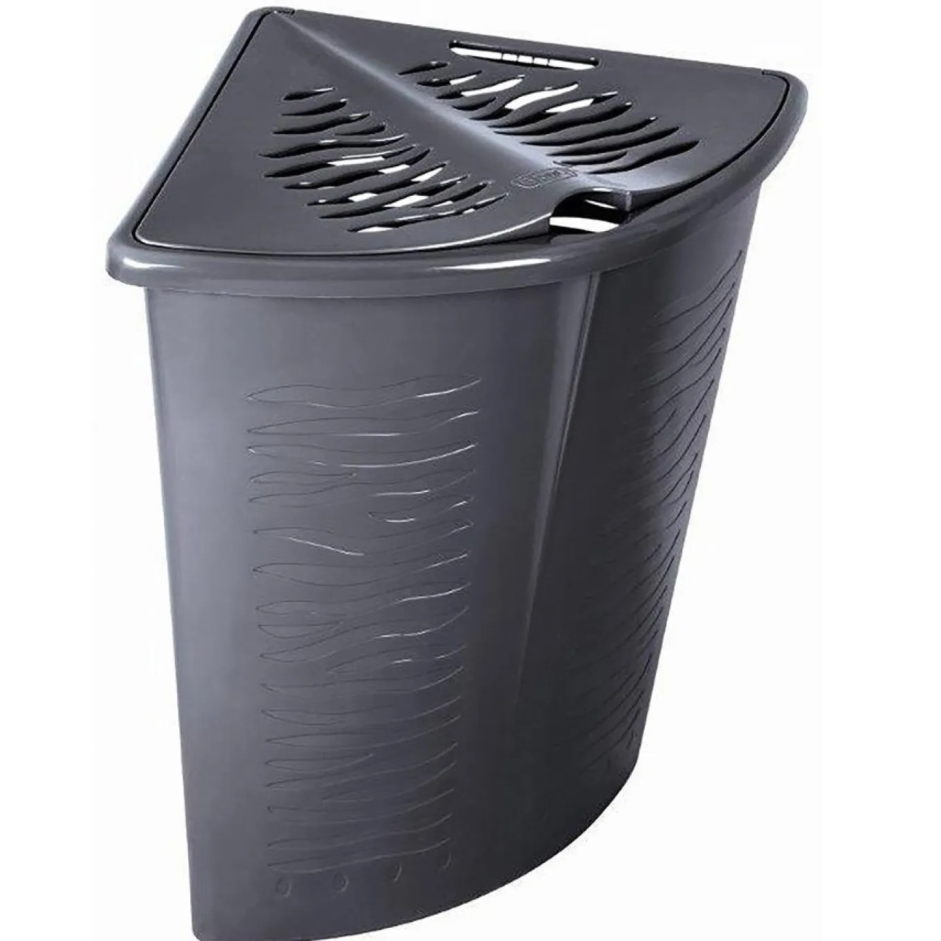 Kosz na bieliznę narożny Branq Zebra 45 l antracyt