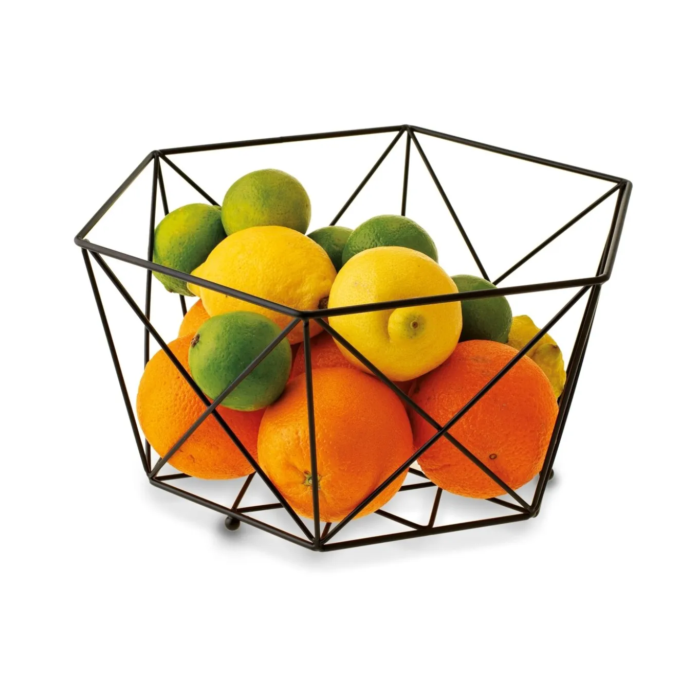 Kosz na owoce Tadar Deco 29 x 26 x 14,5 cm czarny