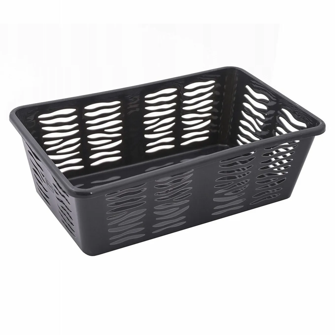 Koszyk plastikowy uniwersalny Branq Zebra 25 x 15,8 x 8,1 cm antracytowy