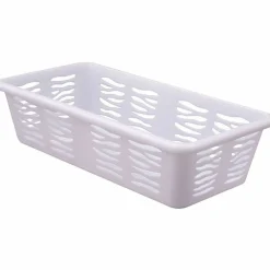 Koszyk plastikowy uniwersalny Branq Zebra 19,7 x 10 x 5 cm biały