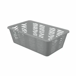 Koszyk plastikowy uniwersalny Branq Zebra 25 x 15,8 x 8,1 cm szary