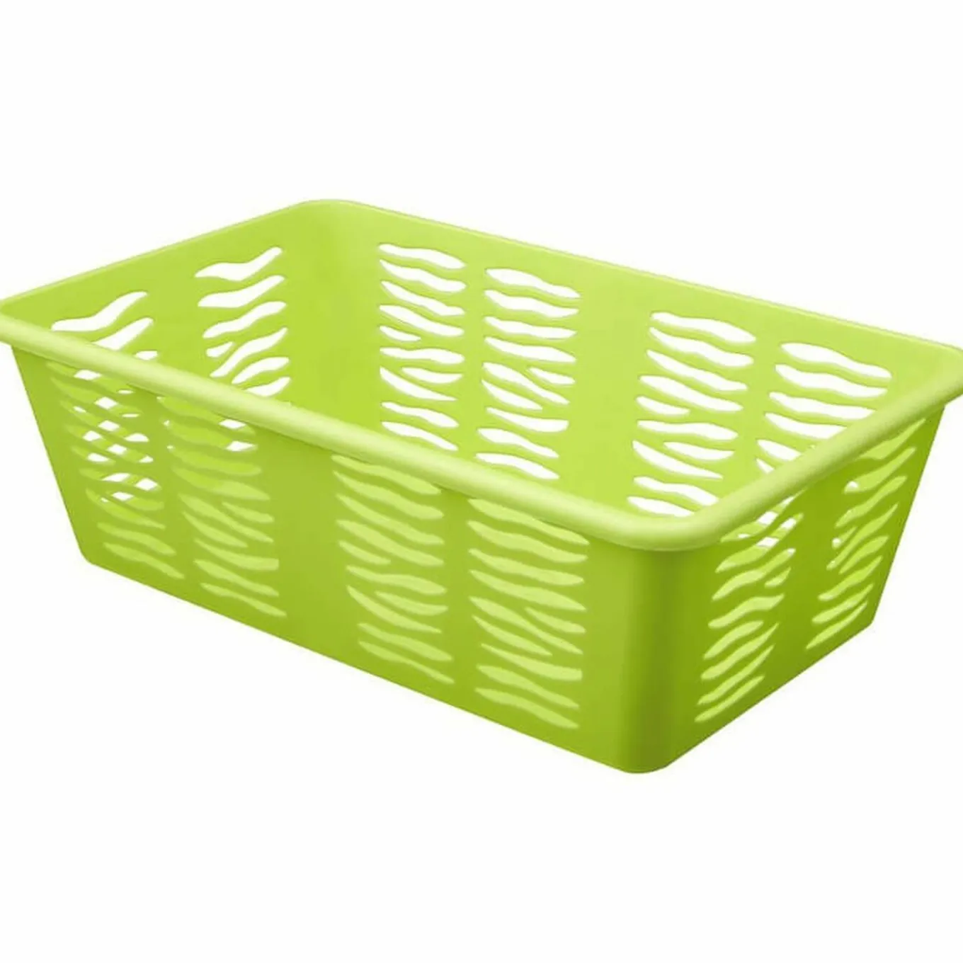 Koszyk plastikowy uniwersalny Branq Zebra 25 x 15,8 x 8,1 cm zielony