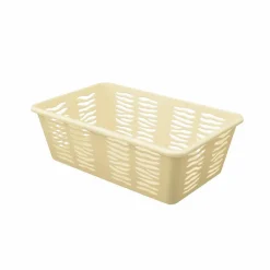 Koszyk plastikowy uniwersalny Branq Zebra 25 x 15,8 x 8,1 cm kremowy