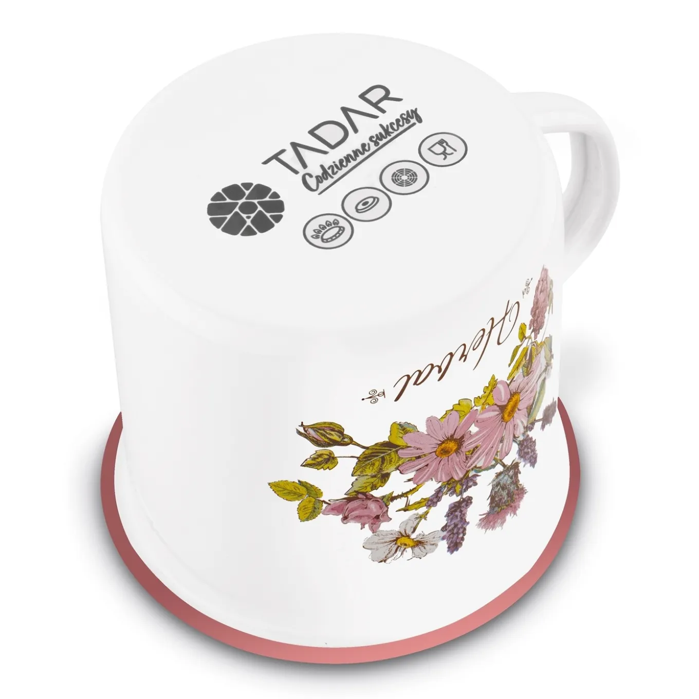 Kubek emaliowany retro Tadar Herbal 700 ml