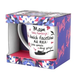 Kubek porcelanowy NBC BGtech Crazy girl mam fantazję 480 ml