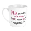 Kubek porcelanowy NBC BGtech Crazy girl nie wchodzę 480 ml