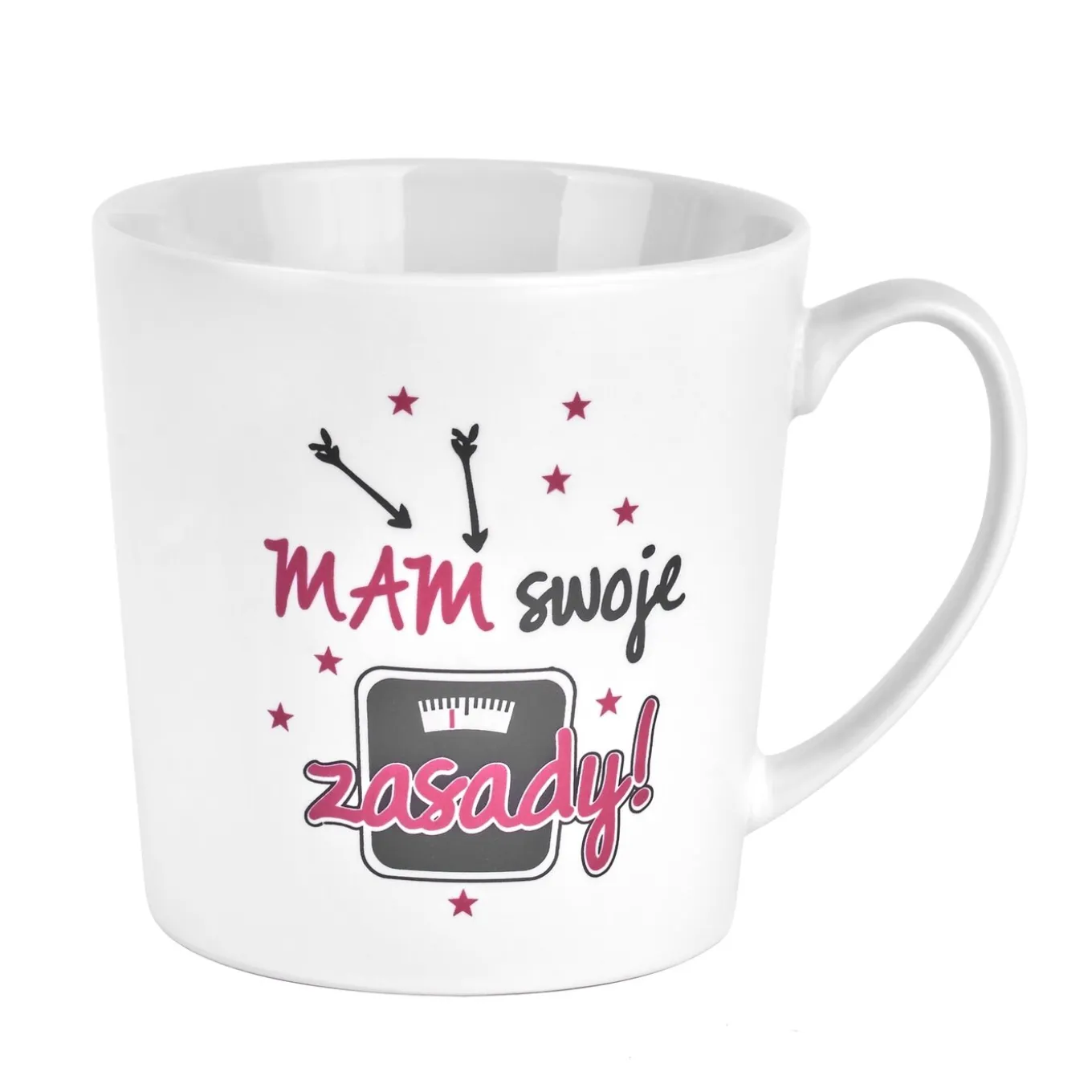 Kubek porcelanowy NBC BGtech Crazy girl nie wchodzę 480 ml