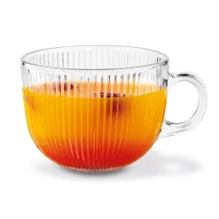 Kubek szklany Tadar Jumbo Paski 450 ml