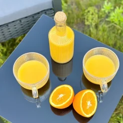 Kubek szklany Tadar Jumbo Paski 450 ml