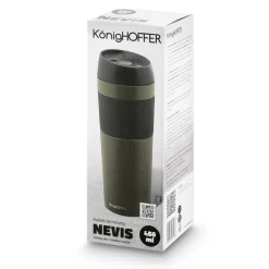 Kubek termiczny Konighoffer Nevis 450 ml ciemnozielony