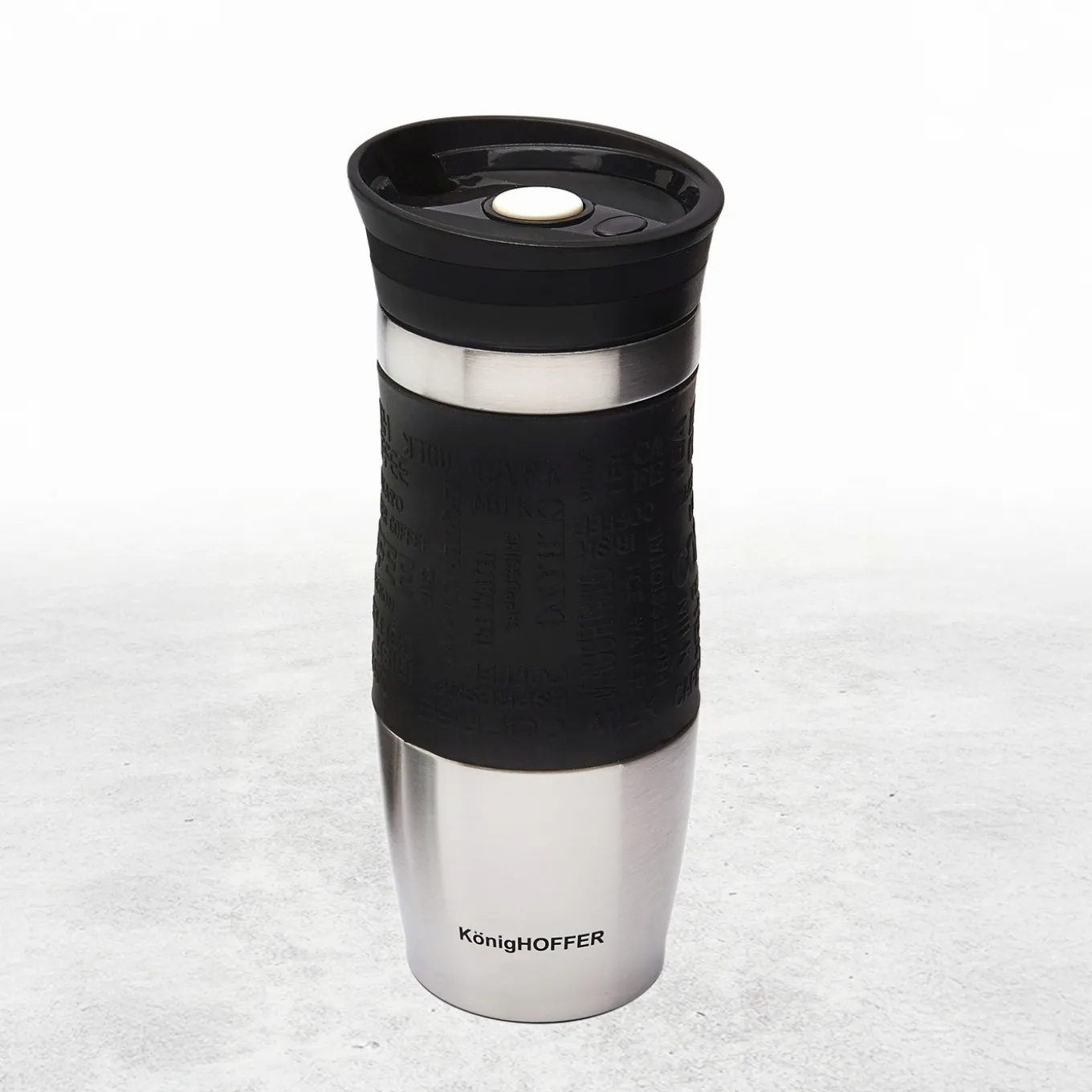 Kubek termiczny Konighoffer Loara 400 ml czarny