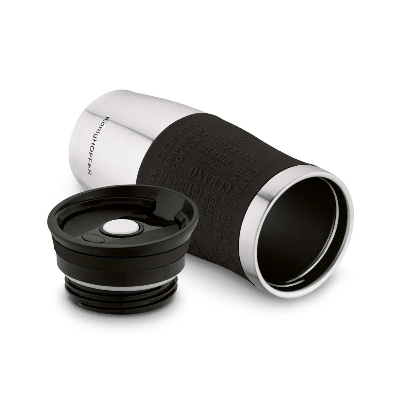 Kubek termiczny Konighoffer Loara 400 ml czarny