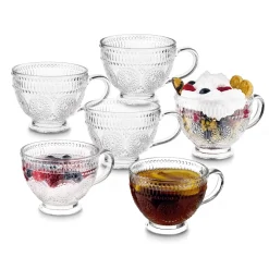 Kubki szklane filiżanki Tadar Laura 400 ml 6 sztuk