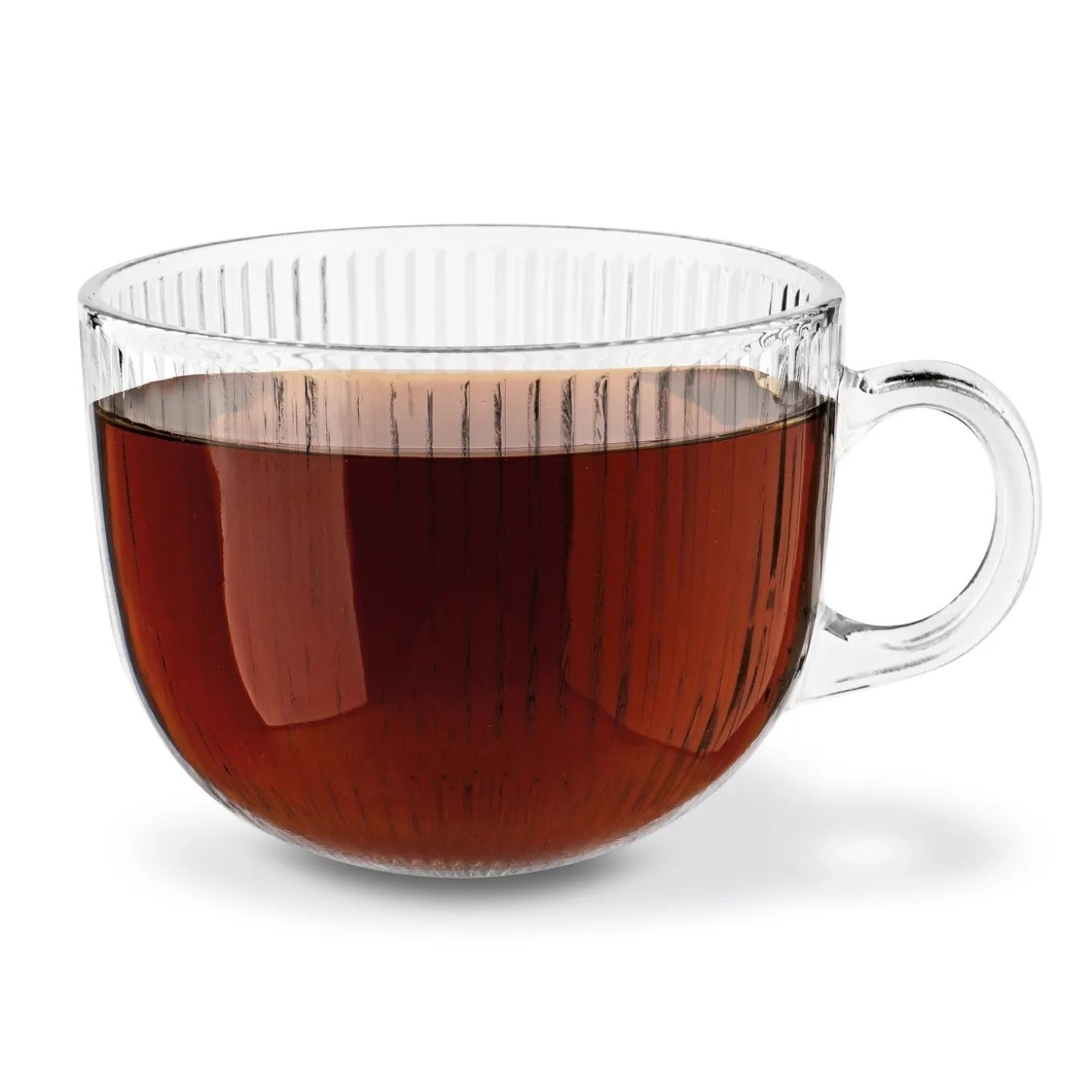 Kubki szklane Tadar Jumbo Paski 450 ml 6 sztuk
