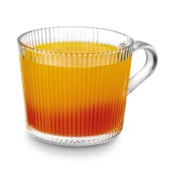 Kubki szklane Tadar Sue 400 ml 6 sztuk i 6 podkładek korkowych