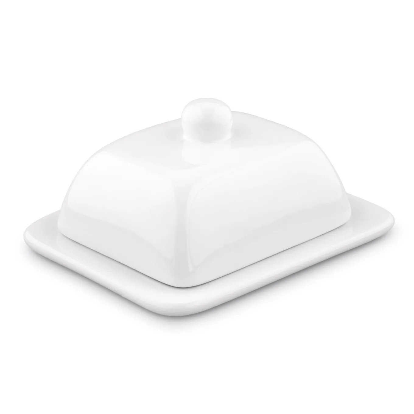 Maselniczka ceramiczna z pokrywką Tadar 16 x 13 x 8,5 cm biała